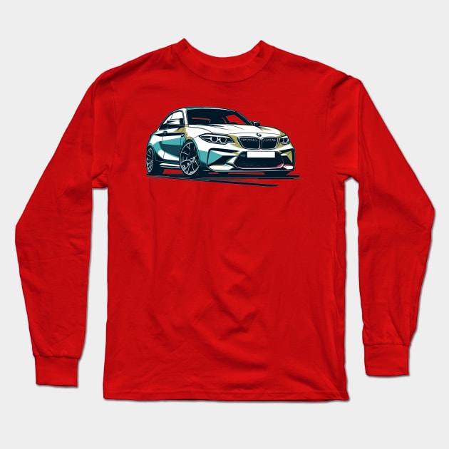 BMW M2 Long Sleeve T-Shirt by Vehicles-Art